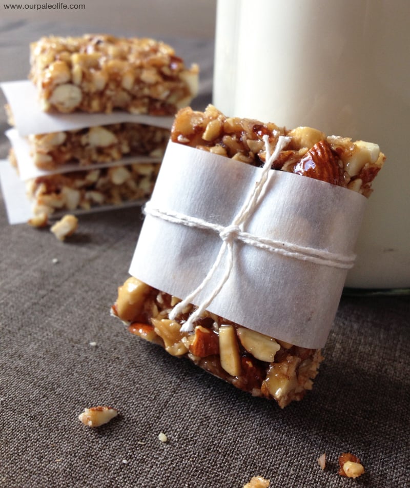 Paleo Honey Nut Bars | Our Paleo Life