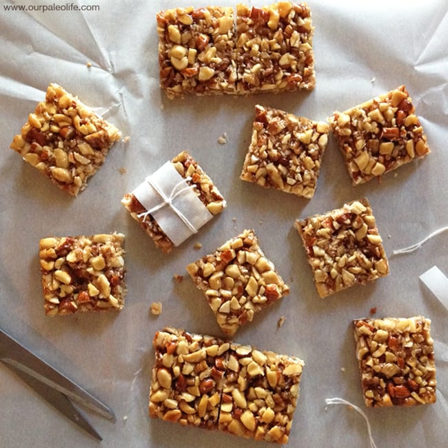 Paleo Honey Nut Bars | Our Paleo Life