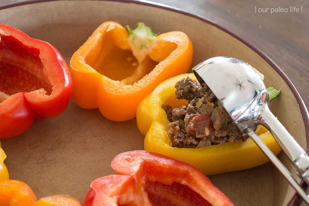 Stuffing the Peppers