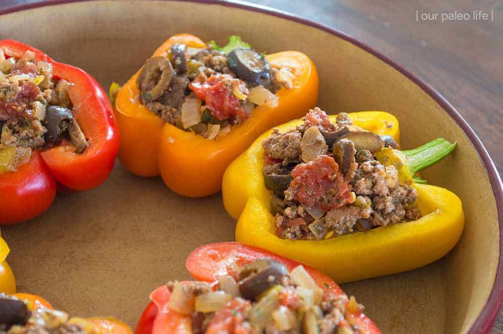 Prepping the Stuffed Peppers