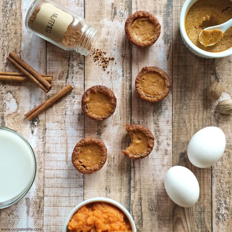 Mini Pumpkin Pie Tarts | Our Paleo Life