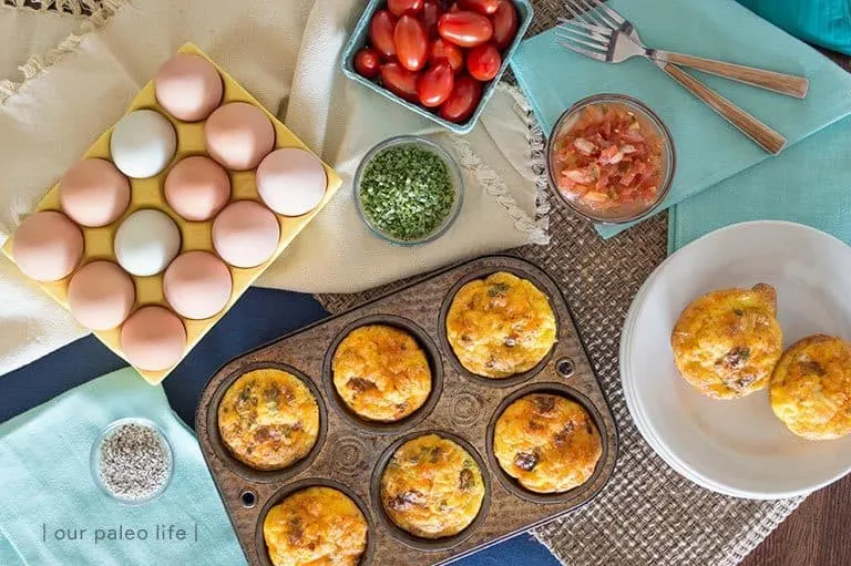 Spicy Egg Muffins {dairy-free; grain-free} by Our Paleo Life