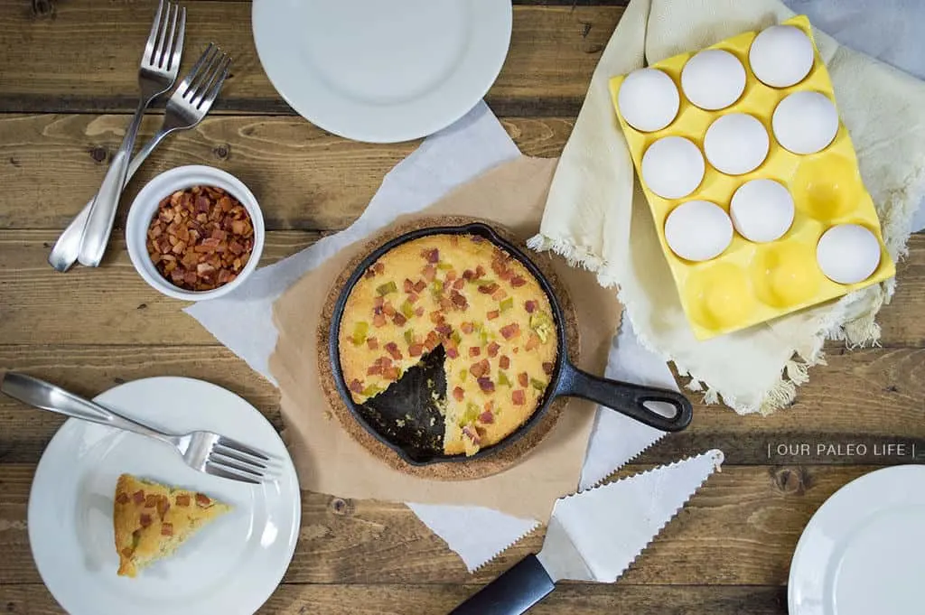 Bacon Jalapeno Cornbread by Our Paleo Life