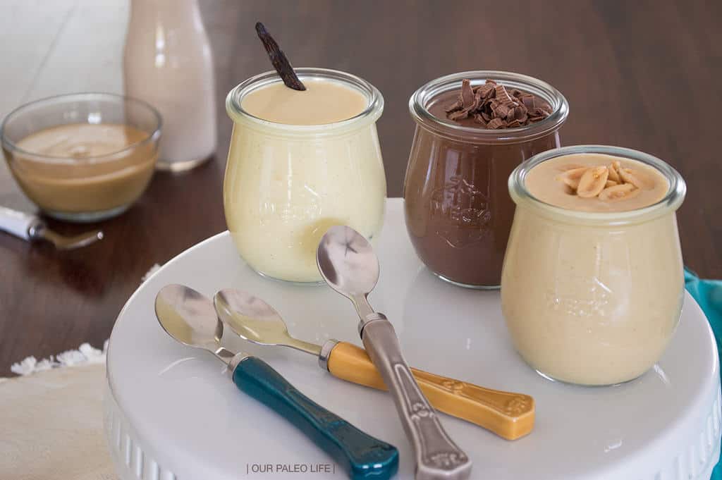 Creamy Paleo Pudding, 4 Flavors {dairy-free}