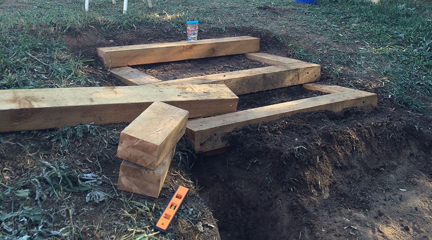 Landscape Timber Steps