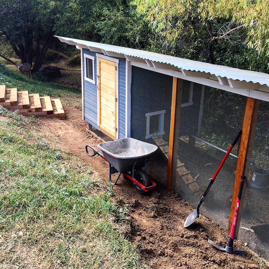 Single Slope Chicken Coop & Run