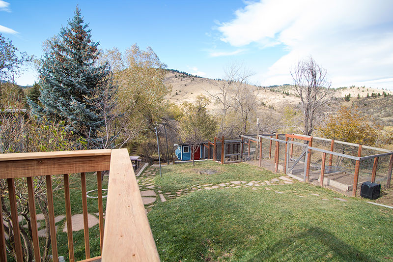 Flagstone Path Backyard