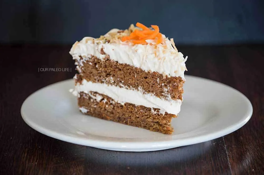 Carrot Cake w/ Maple Meringue Frosting by Our Paleo Life