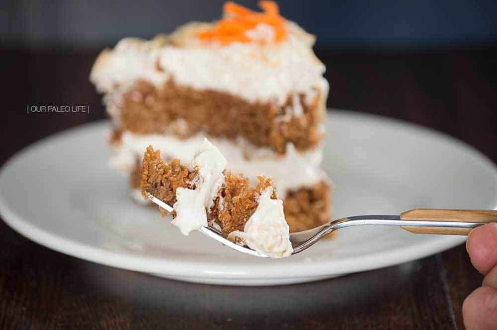 Carrot Cake w/ Maple Meringue Frosting by Our Paleo Life