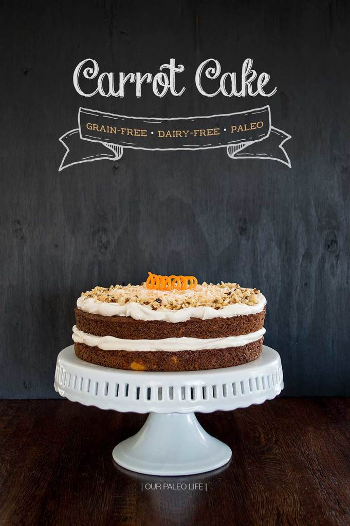 Carrot Cake w/ Maple Meringue Frosting by Our Paleo Life