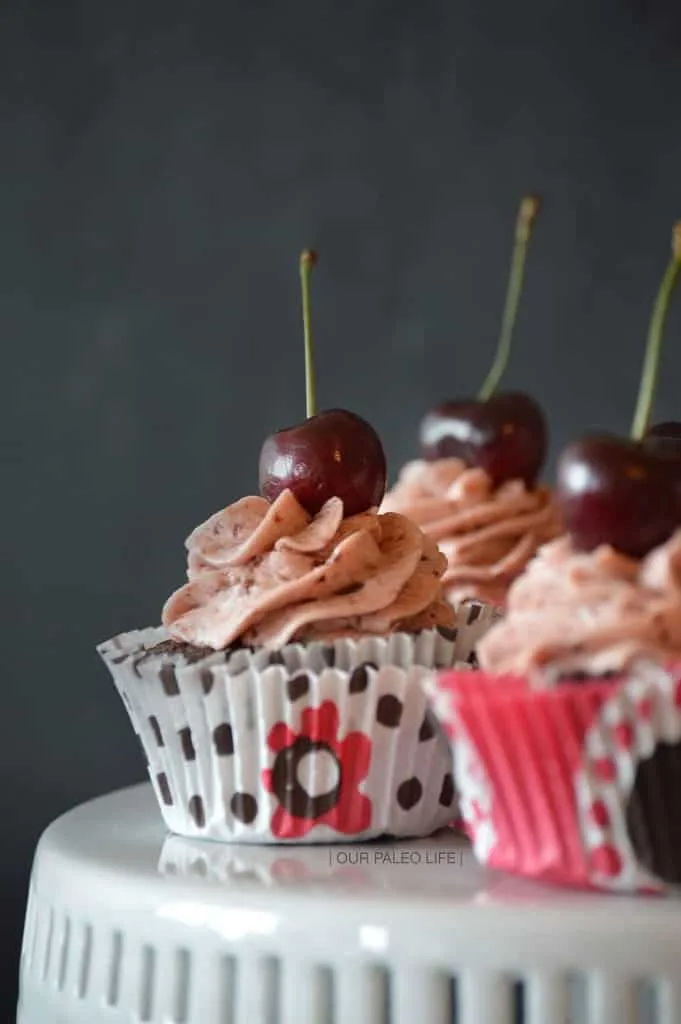 Cherry Buttercream Frosting by Our Paleo Life