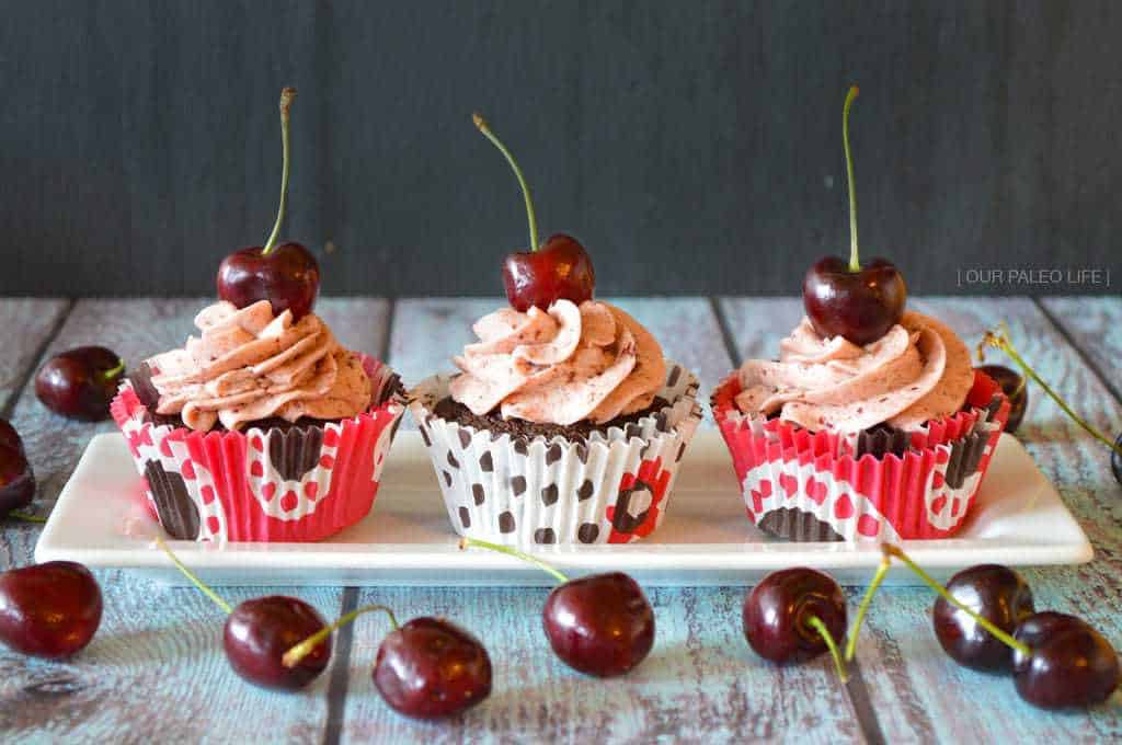 Cherry Buttercream Frosting by Our Paleo Life