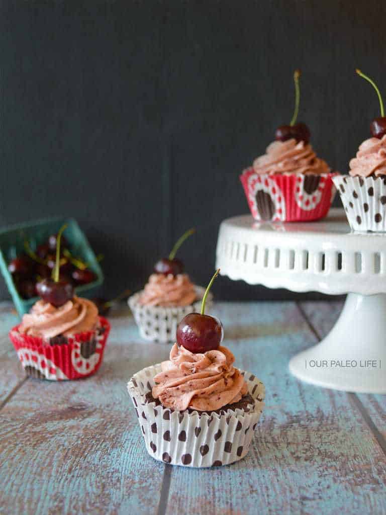 Cherry Buttercream Frosting by Our Paleo Life