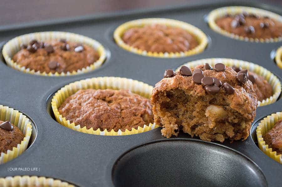 Everyone's Favorite Banana Muffins {grain-free, dairy-free, nut-free} by Our Paleo Life