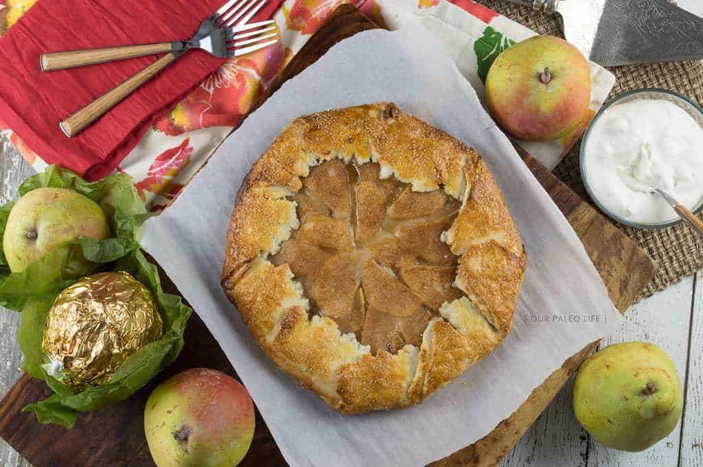 Rustic Pear Galette {grain-free, dairy-free, no refined sugar, paleo}