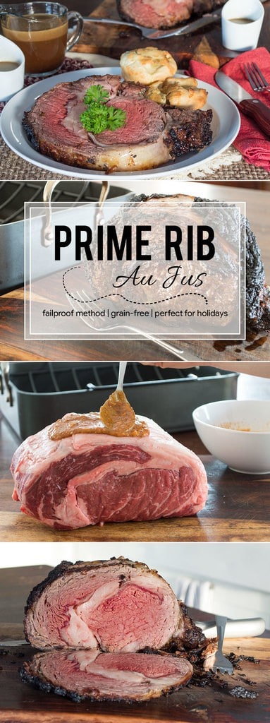 Use this method for a fail-proof prime rib au jus. This recipe is both grain-free and dairy-free and it perfect for holidays and special occasions. #paleo