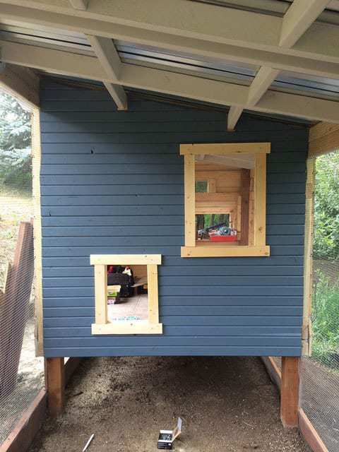 Inside the Chicken Coop Run