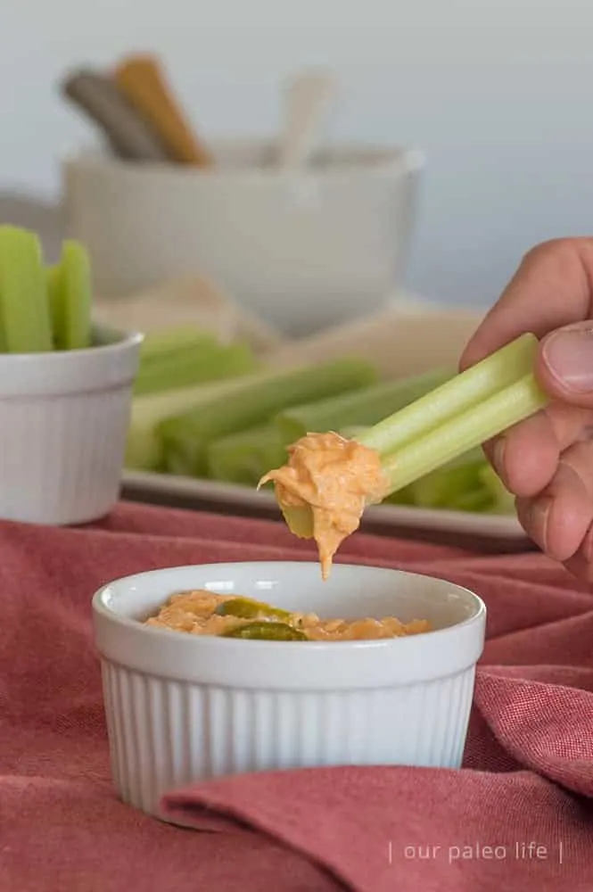 Low-Carb Buffalo Chicken Dip {keto}