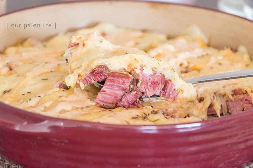 Low-carb Reuben Casserole {keto} by Our Paleo Life