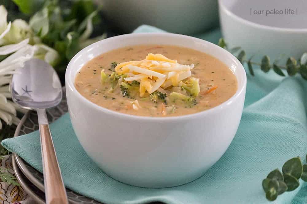 Smoky Broccoli Cheese Soup {low-carb; primal}