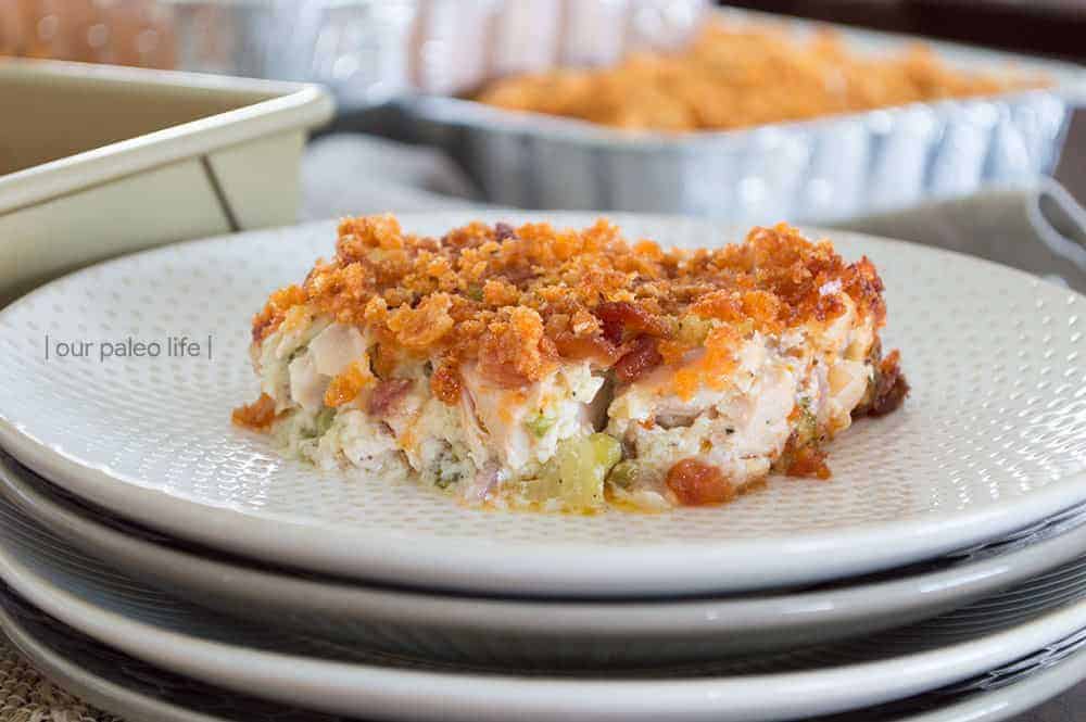 Cheesy Chicken Broccoli Casserole {keto}