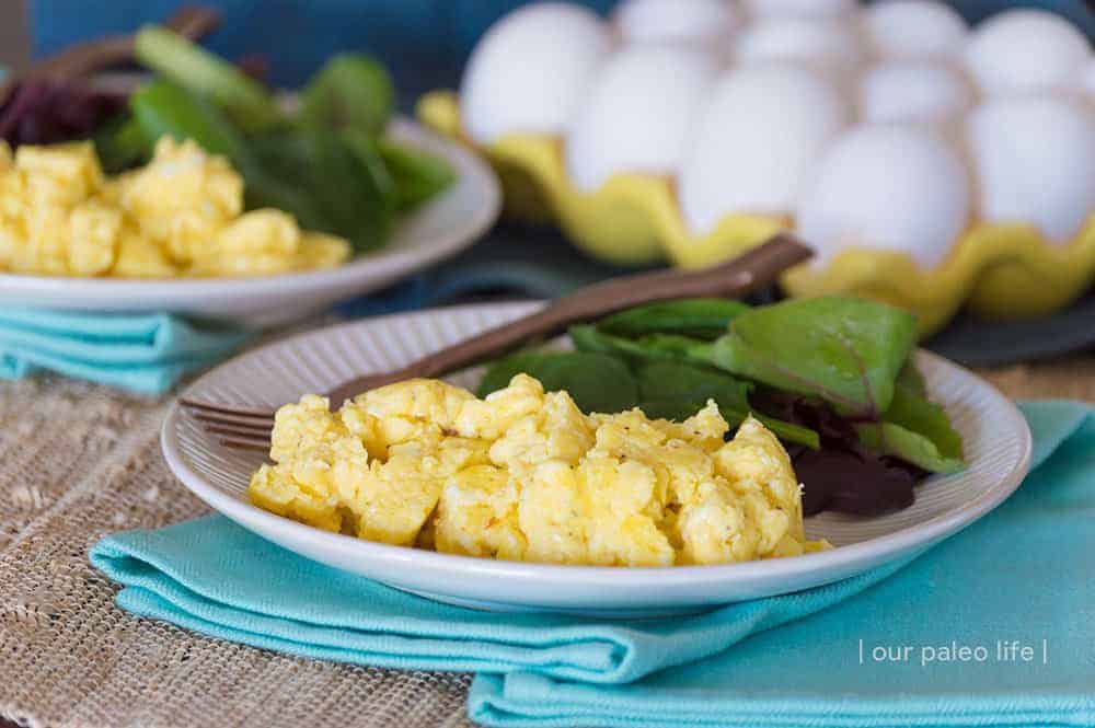 Creamy Scrambled Eggs {low-carb; primal}