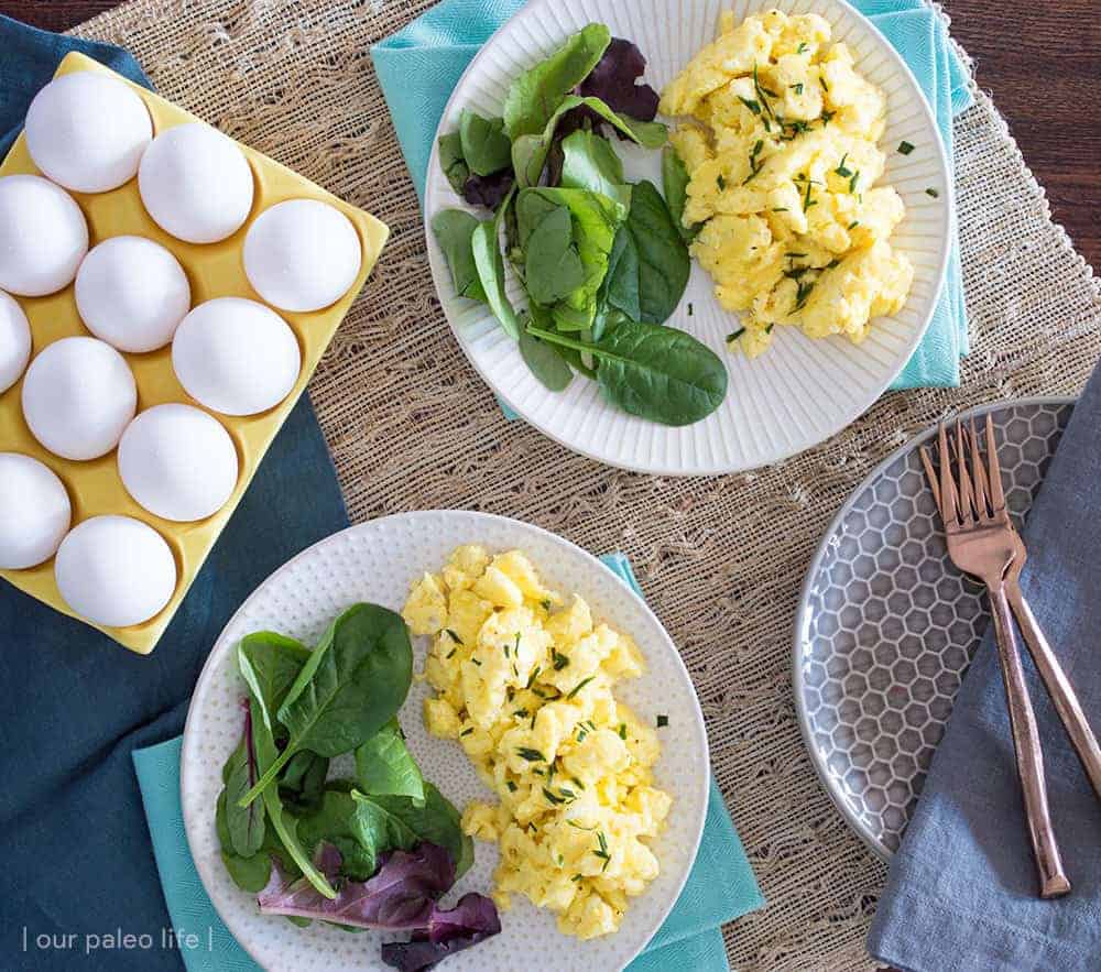 Creamy Scrambled Eggs {low-carb; primal}