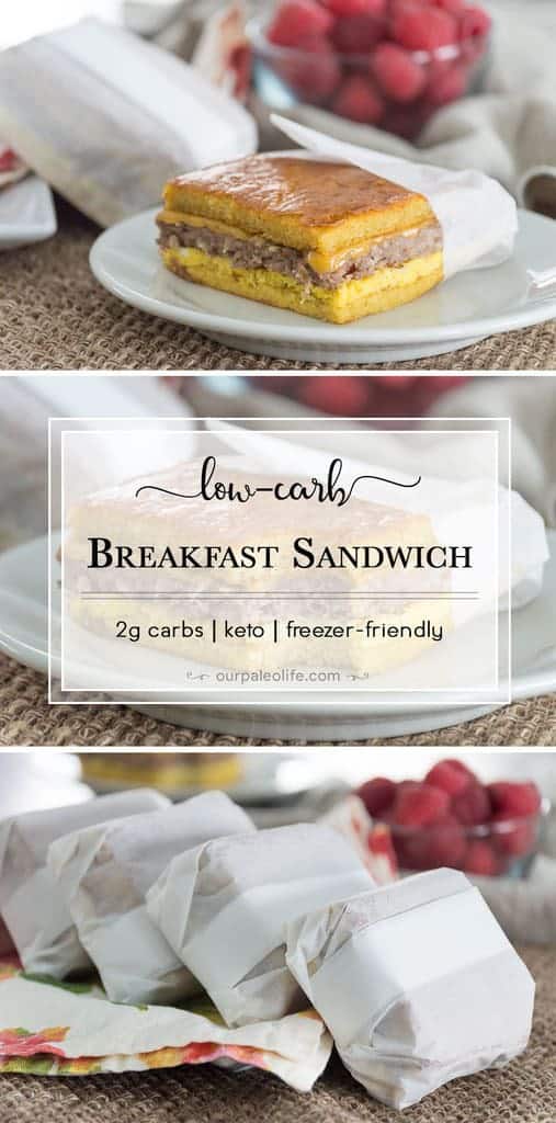 Fast food doesn't have to be bad for you. These homemade breakfast sandwiches are low in carbs (2g each) and loaded with healthy fats and prebiotics. The perfect way to start your day and hit your macros.