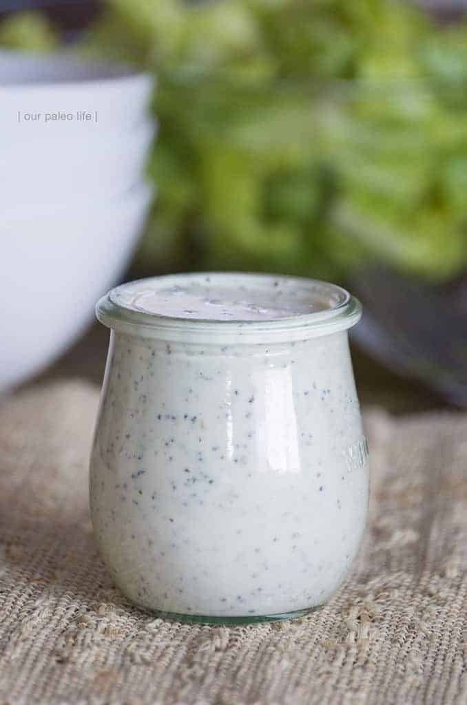 Creamy Poppy Seed Dressing {dairy-free; low-carb option}