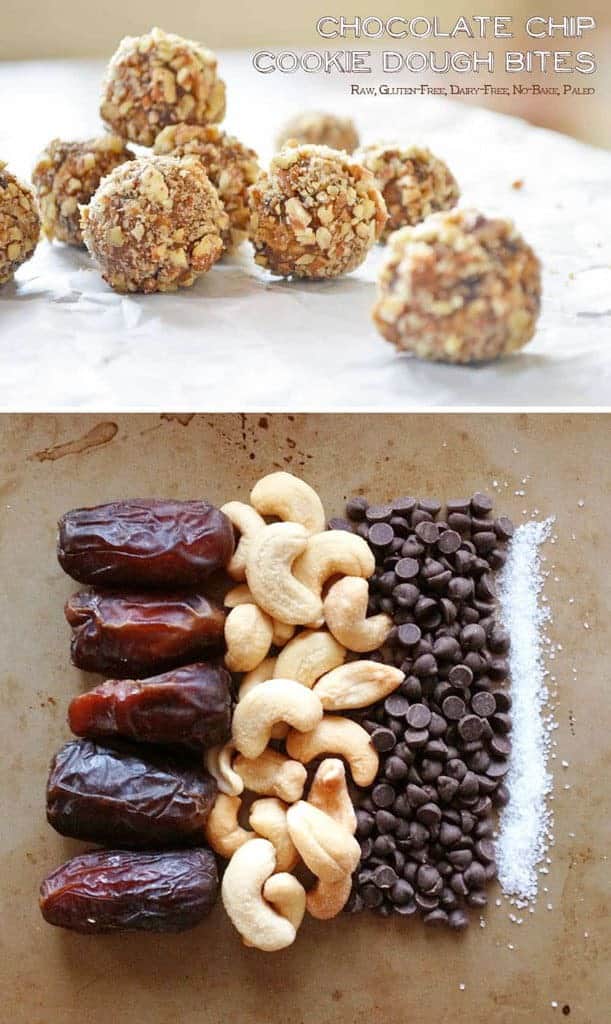 Skip the store and make your own Larabars with just 4 simple ingredients. Roll into balls or cut into bars for the perfect anytime snack.