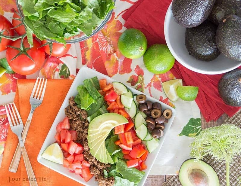 Whole30 Taco Salad food to eat