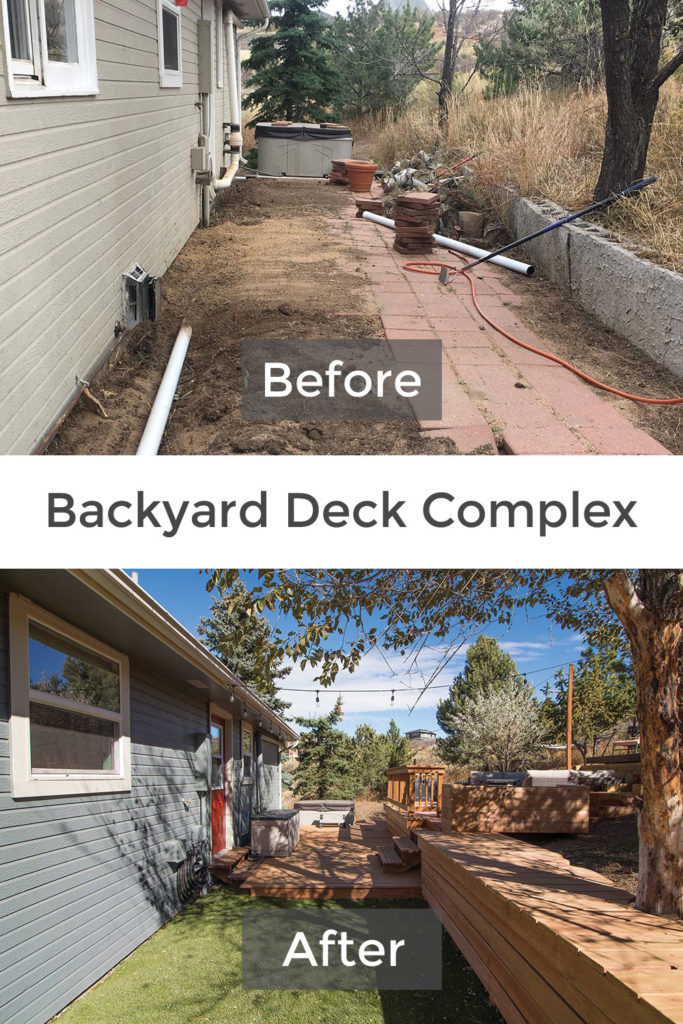 Backyard Deck Complex (Before and After)