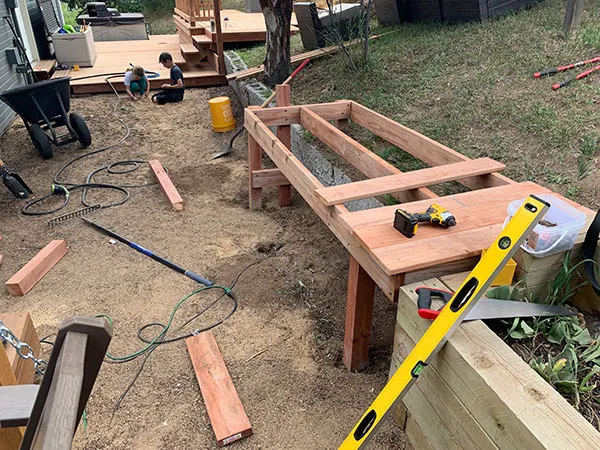 Create the plank for a diy deck build