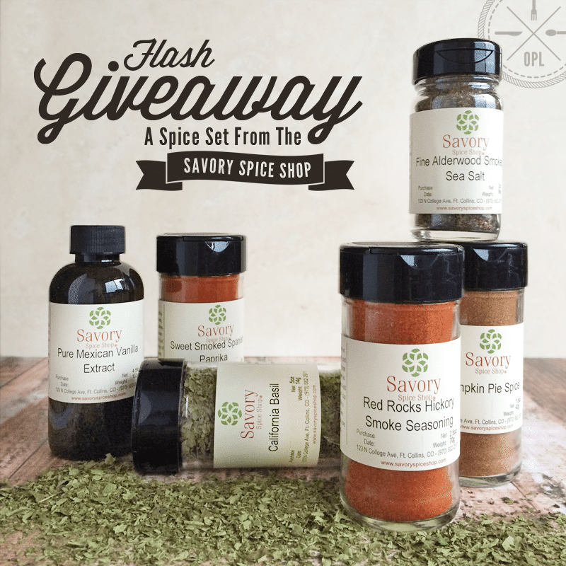 {Flash Giveaway} Savory Spice Shop | Our Paleo Life #giveaway #paleo #free #contest #spices #savory #extract #seasoning #ourpaleolife {Flash Giveaway} Savory Spice Shop | Our Paleo Life #giveaway #paleo #free #contest #spices #savory #extract #seasoning #ourpaleolife