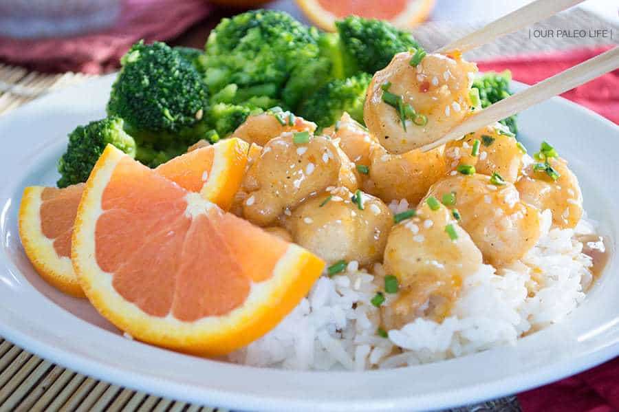 Takeout Orange Chicken {grain-free} by Our Paleo Life Takeout Orange Chicken {grain-free} by Our Paleo Life