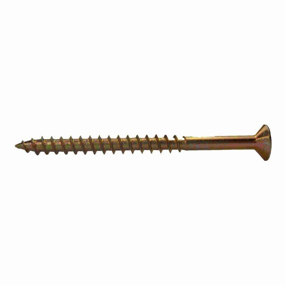 #8 2-1/2 in. Phillips Bugle-Head Coarse Thread Gold Screws (1 lb.-Pack) #8 2-1/2 in. Phillips Bugle-Head Coarse Thread Gold Screws (1 lb.-Pack)