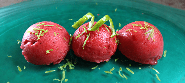 Strawberry Lime Sorbet | Our Paleo Life