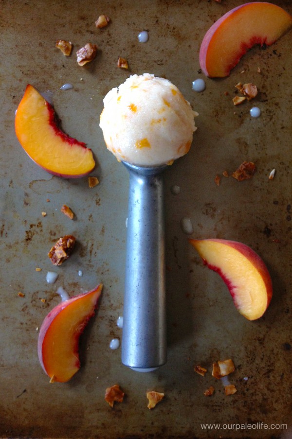 Paleo Peach Ice Cream | Our Paleo Life