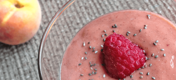 Peach Raspberry Milkshake | Our Paleo Life