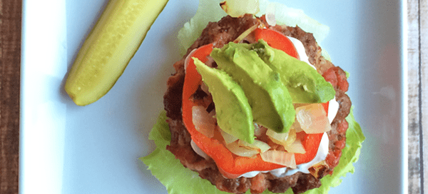 50/50 Bacon Bison Burgers