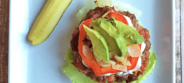 50/50 Bacon Bison Burgers