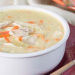 Creamy Chicken "Noodle" Soup {by Our Paleo Life}