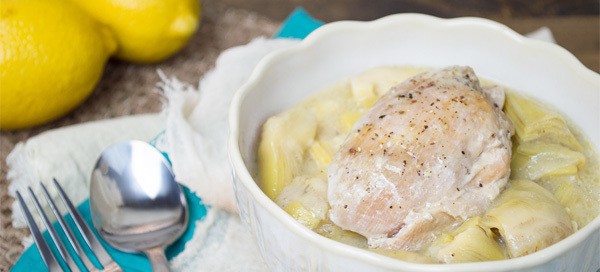 Creamy Lemon Artichoke Chicken {by Our Paleo Life}