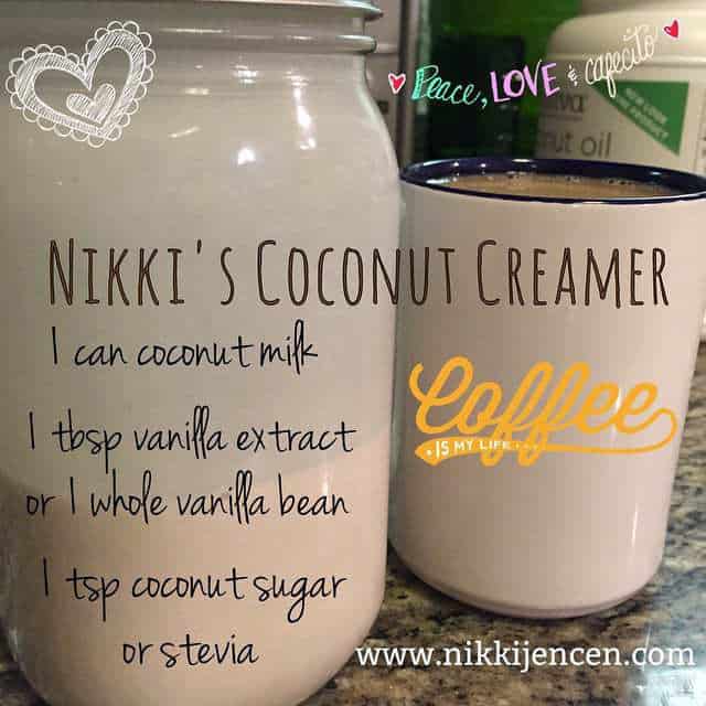 Nikki Jencen's Homemade Coconut Coffee Creamer