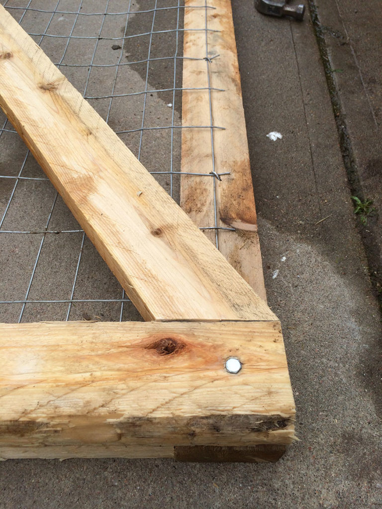 Cross Brace for Wooden Garden Gate