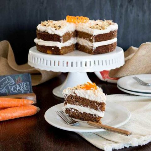 Carrot Cake w/ Maple Meringue Frosting