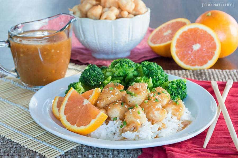 Takeout Orange Chicken {grain-free} by Our Paleo Life