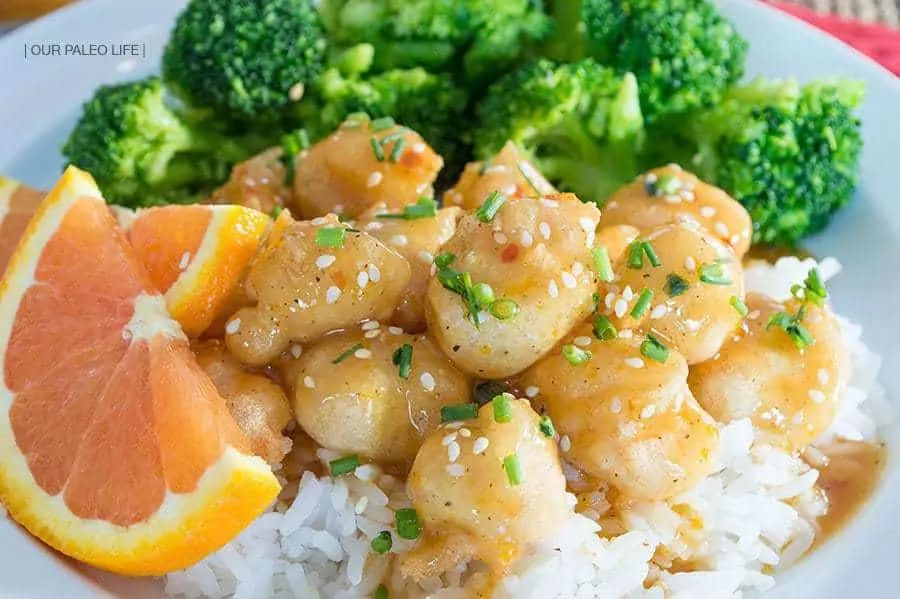 Takeout Orange Chicken {grain-free} by Our Paleo Life