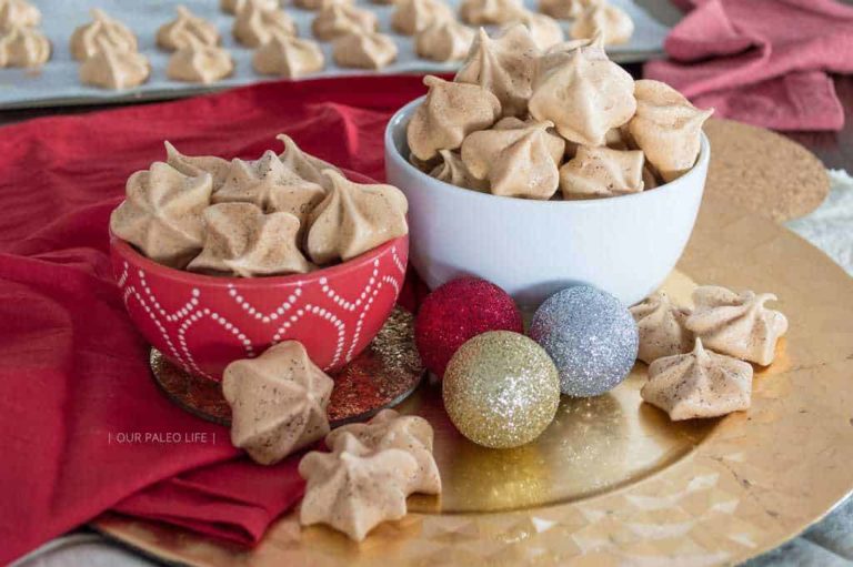 Cinnamon Maple Meringue Cookies Gluten Free & Paleo