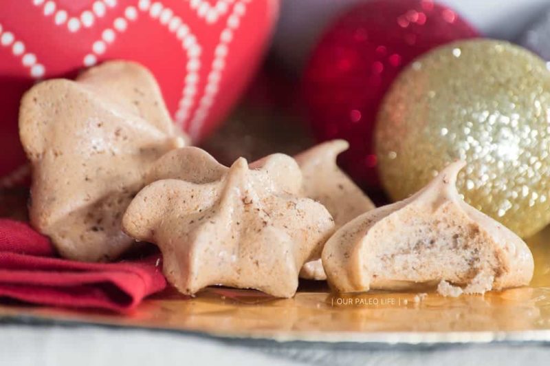 Cinnamon Maple Meringue Cookies Gluten Free & Paleo